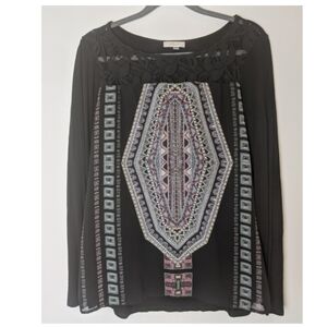 Halo long sleeve boho shirt top